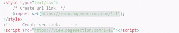 Get url links to embed and use within code