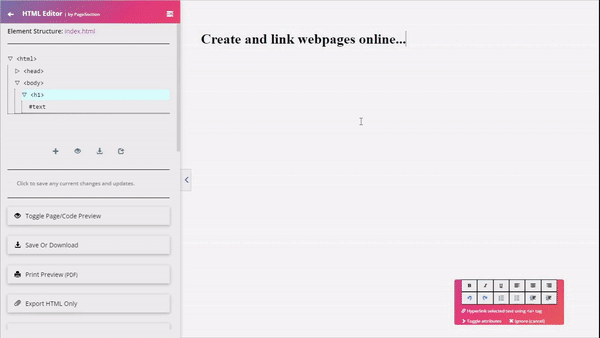 Edit and customize HTML content